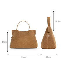 Load image into Gallery viewer, Women's Suede Velvet Crossbody Bag – Niche Design Double Strap Shoulder Bag