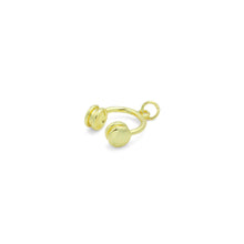 Load image into Gallery viewer, Gold Headphone Shape Charm Pendant, Sku#LD698
