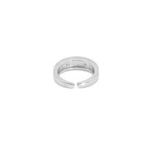 Load image into Gallery viewer, Clear Diamond CZ Silver Adjustable Ring, Sku#A161