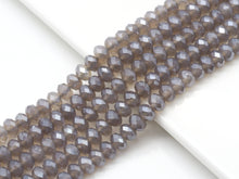 Load image into Gallery viewer, Mystic Natural Gray Agate Rondelle Faceted Beads, Sku#UA267