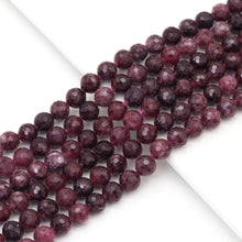 Load image into Gallery viewer, Ruby Jade Round Micro Cut beads, 6mm/8mm/10mm, Sku#U1647