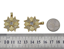 Load image into Gallery viewer, CZ Cross with Star Charm, Sku#LK623