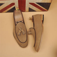 Load image into Gallery viewer, Men's Classic British Pointed Toe Slip-On Loafers - Genuine Leather Dress Shoes