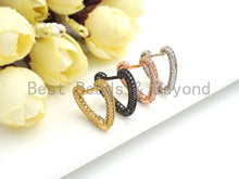 Load image into Gallery viewer, CZ Heart Shape Huggie Earrings, Sku#J283