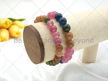Load image into Gallery viewer, Natural Watermelon Quartz Stretchy Bracelet