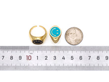 Load image into Gallery viewer, Enamel Smiley Face Ring, X263C