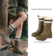 Load image into Gallery viewer, Women's Waterproof Tall Rain Boots | Non-Slip Knee-High &amp; Mid-Calf | All-Season