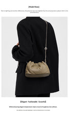 Load image into Gallery viewer, Genuine Leather Bucket Shoulder &amp; Crossbody Bag – Elephant Gray | Sarah Express