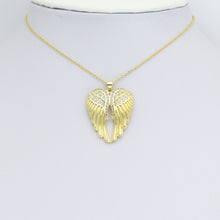 Load image into Gallery viewer, CZ Gold Angel Wings Charm Pendant, Sku#LK1201