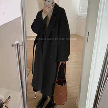 Load image into Gallery viewer, Women's Wool Coat Mid-length Loose Thicken Autumn Winter New Style Overcoat