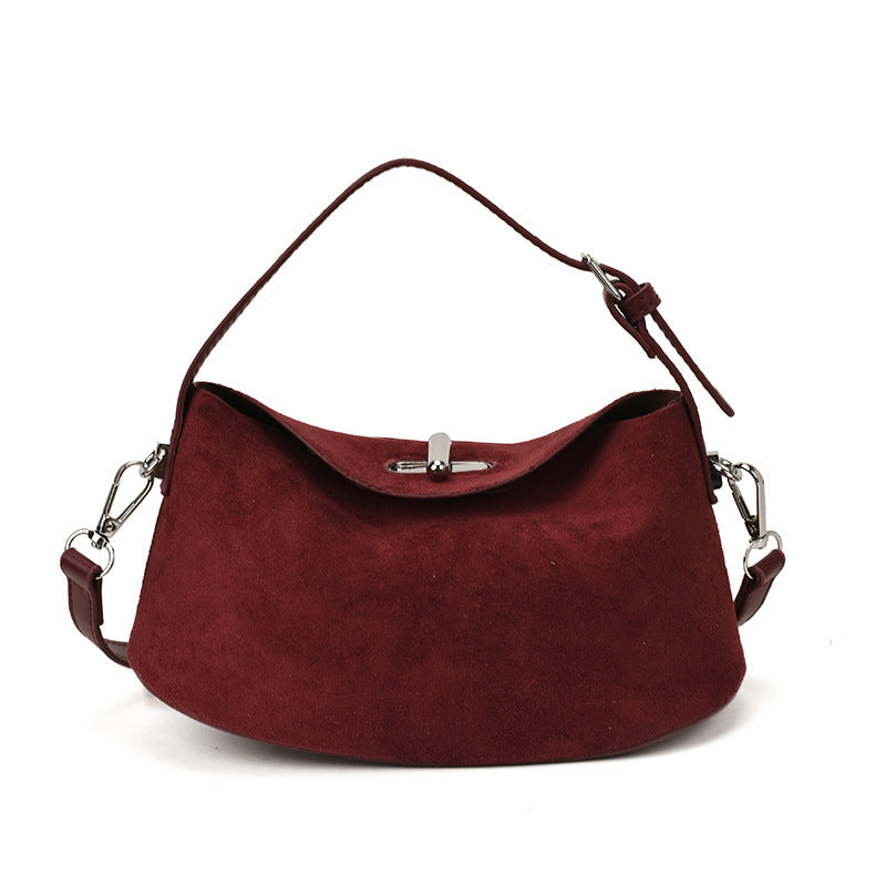 Women's Retro Dumpling Tote Shoulder Bag – PU Leather Handbag with Multiple Pockets