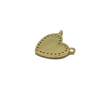 Load image into Gallery viewer, Gold CZ Enamel Heart Charm, Sku#LK675