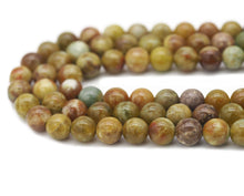 Load image into Gallery viewer, Natural Serpentine Round Smooth Beads, Sku#U1326
