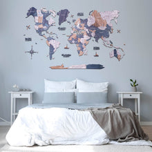 Load image into Gallery viewer, 2D Wooden World Map Mystery