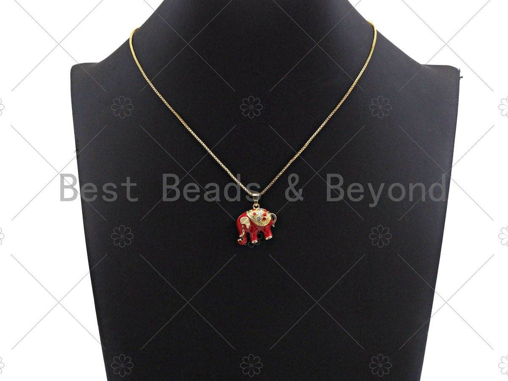 Enamel Thailand Elephant charm, Black White Red Turquoise Enamel Pendant, Enamel Elephant charm, Animal  jewelery, 19x22mm,sku#LK63