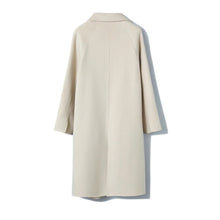 Load image into Gallery viewer, Long Below-the-Knee Double-Breasted Wool Coat In Korean Style