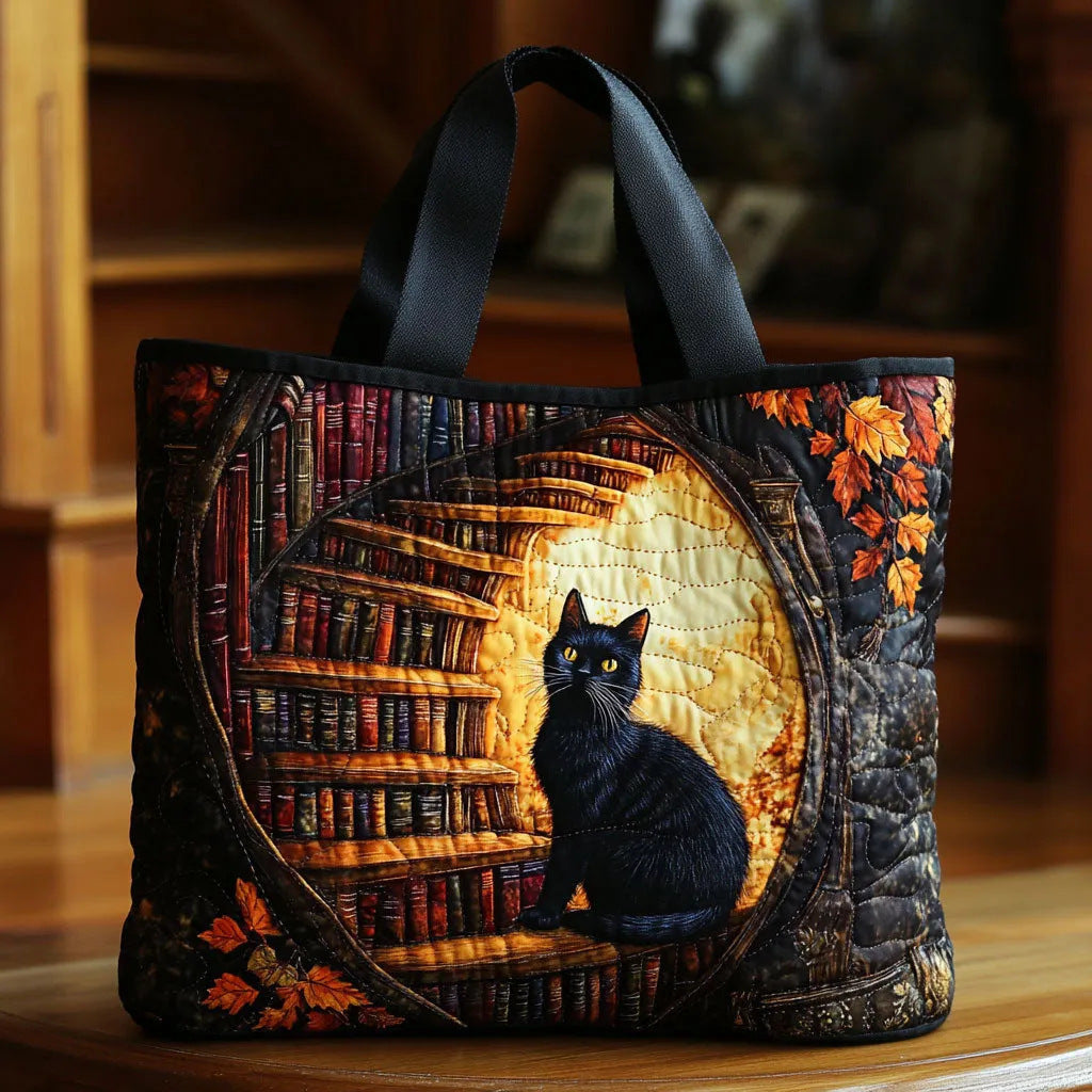 Quilted Digital Print Tote Bag - High Capacity Women's Shoulder Bag with Embroidery
