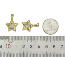 Load image into Gallery viewer, CZ Five Point Star Charm, Sku#LK604