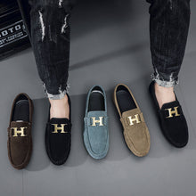 Load image into Gallery viewer, Men's British-Style Slip-On Casual Leather Shoes | Round Toe PU Leather Loafers