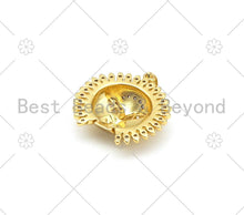 Load image into Gallery viewer, CZ Micro Pave Lion Head Shape Pendant,18K Gold Filled Lion Head Charm, Necklace Bracelet Charm Pendant, 27x25mm,Sku#LK414