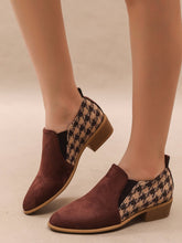 Load image into Gallery viewer, Women's Retro Color-Block Slip-On Shoes | Suede Mid Heel Dress Shoes