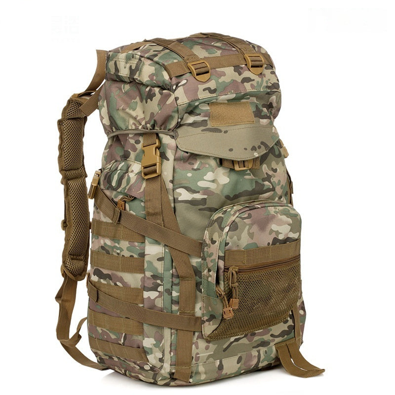 60L Tactical Camouflage Backpack – Waterproof Hiking & Camping Travel Bag