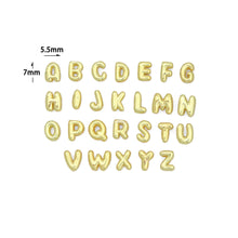Load image into Gallery viewer, Gold Silver Cute Bubble Initial Charm, Alphabet Name Letter Charm,sku#LD700