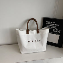 Load image into Gallery viewer, Retro Lettered Casual Tote Bag for Women - Horizontal Rectangle Handbag