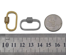 Load image into Gallery viewer, Gold CZ Oval Clasp, Sku#ML55