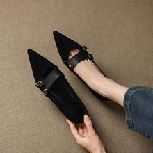 Load image into Gallery viewer, French Vintage Pointed-Toe Flats
