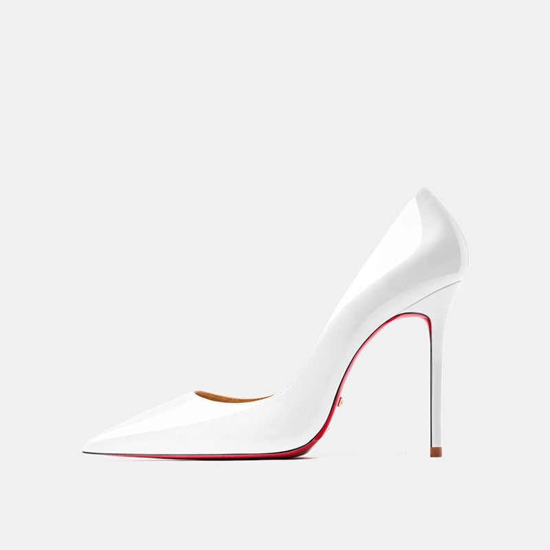 Women's Patent Leather Pointed Toe Stiletto Heels | 8cm & 10cm Heel