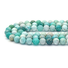 Load image into Gallery viewer, Genuine Amazonite, 6mm/8mm/10mm Round Smooth Beads, Sku#U1619