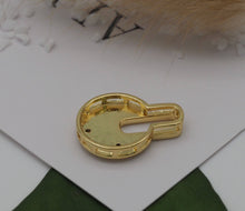 Load image into Gallery viewer, CZ Round Lock with Star Charm, Sku#LK635