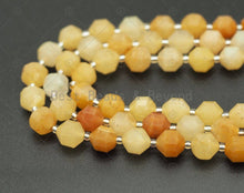 Load image into Gallery viewer, Double Point Yellow Jade Beads, Sku#U1305