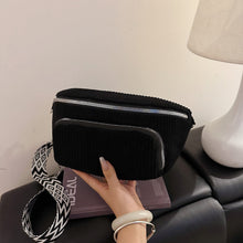 Load image into Gallery viewer, Corduroy Crossbody Bag for Women - Lightweight Minimalist Streetwear Style