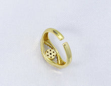 Load image into Gallery viewer, CZ Evil Eye Adjustable Ring, Sku#X331
