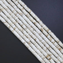 Load image into Gallery viewer, White Turquoise Heishi Beads, Sku#U1834