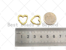 Load image into Gallery viewer, Gold Heart Shape Huggie Earring, Sku#LD59