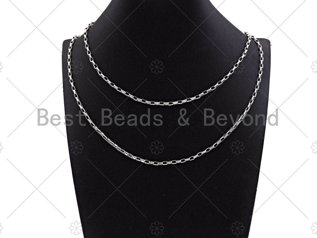 3x5mm Paperclip Rectangle Cable Chains By Yard, SKU#M357