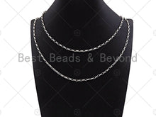 Load image into Gallery viewer, 3x5mm Paperclip Rectangle Cable Chains By Yard, SKU#M357