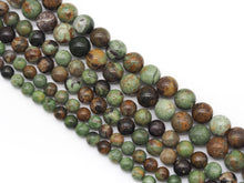 Load image into Gallery viewer, Natural Chinese Chrysoprase Round Smooth Beads, Sku#U1320