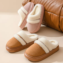 Load image into Gallery viewer, Women's Plush House Slippers Non-Slip Warm Cotton Indoor Bedroom Shoes Winter Comfort