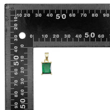 Load image into Gallery viewer, Rectangle CZ Charm, Sku#LX401