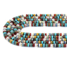 Load image into Gallery viewer, 2x6mm Mixed Stone Smooth Heishi Beads, Sku#U1859