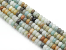Load image into Gallery viewer, Genuine Amazonite Rondelle Smooth Beads, Sku#U1414