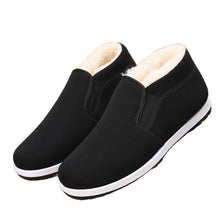 Load image into Gallery viewer, Men's High-Top Wool-Lined Canvas Shoes - Thickened Insole Winter Sneakers