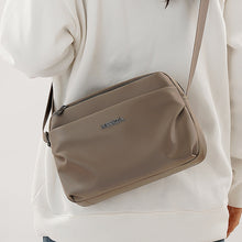 Load image into Gallery viewer, Women's Casual Multi-Compartment Crossbody Bag – Fabric Shoulder Bag with Patchwork Detail