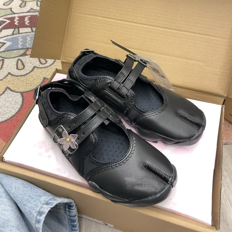Women's Casual Velcro Sneakers – Breathable Mesh Low-Top Flat Shoes