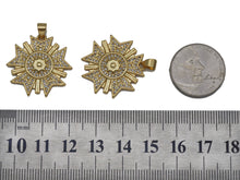 Load image into Gallery viewer, CZ Sunflower Charm, Sku#LK624