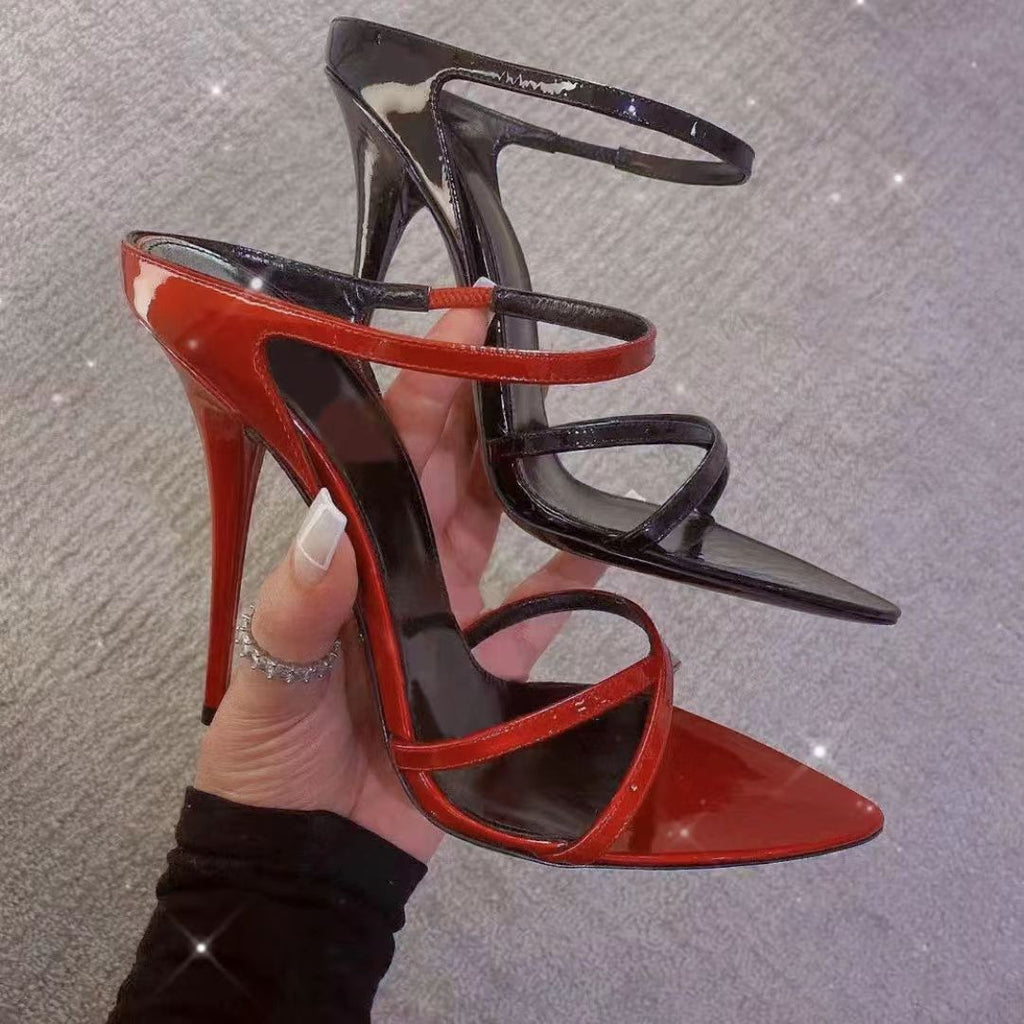 Women's Luxury Pointed-Toe Slide Sandals | European Style High Heel Slides | Sarah Express